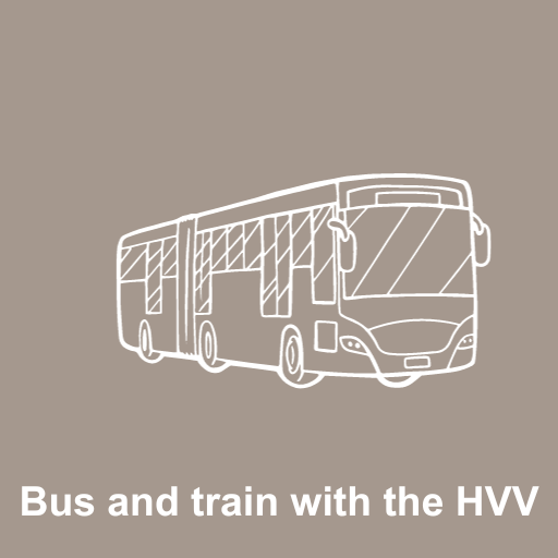 Bus and train with the HVV